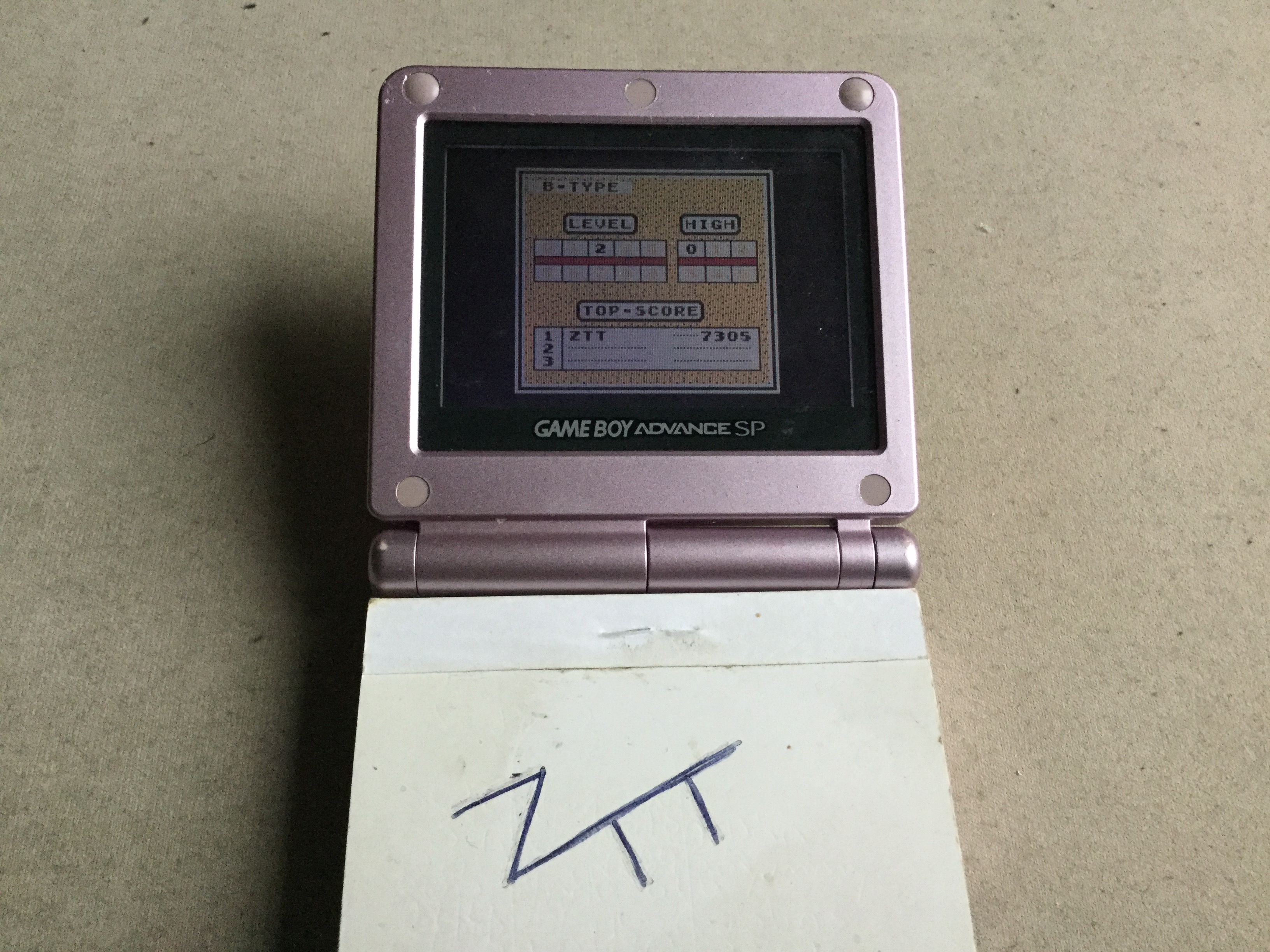 Frankie: Tetris: Type B [Level 2 / High 0] (Game Boy) 7,305 points on 2019-11-16 03:12:10