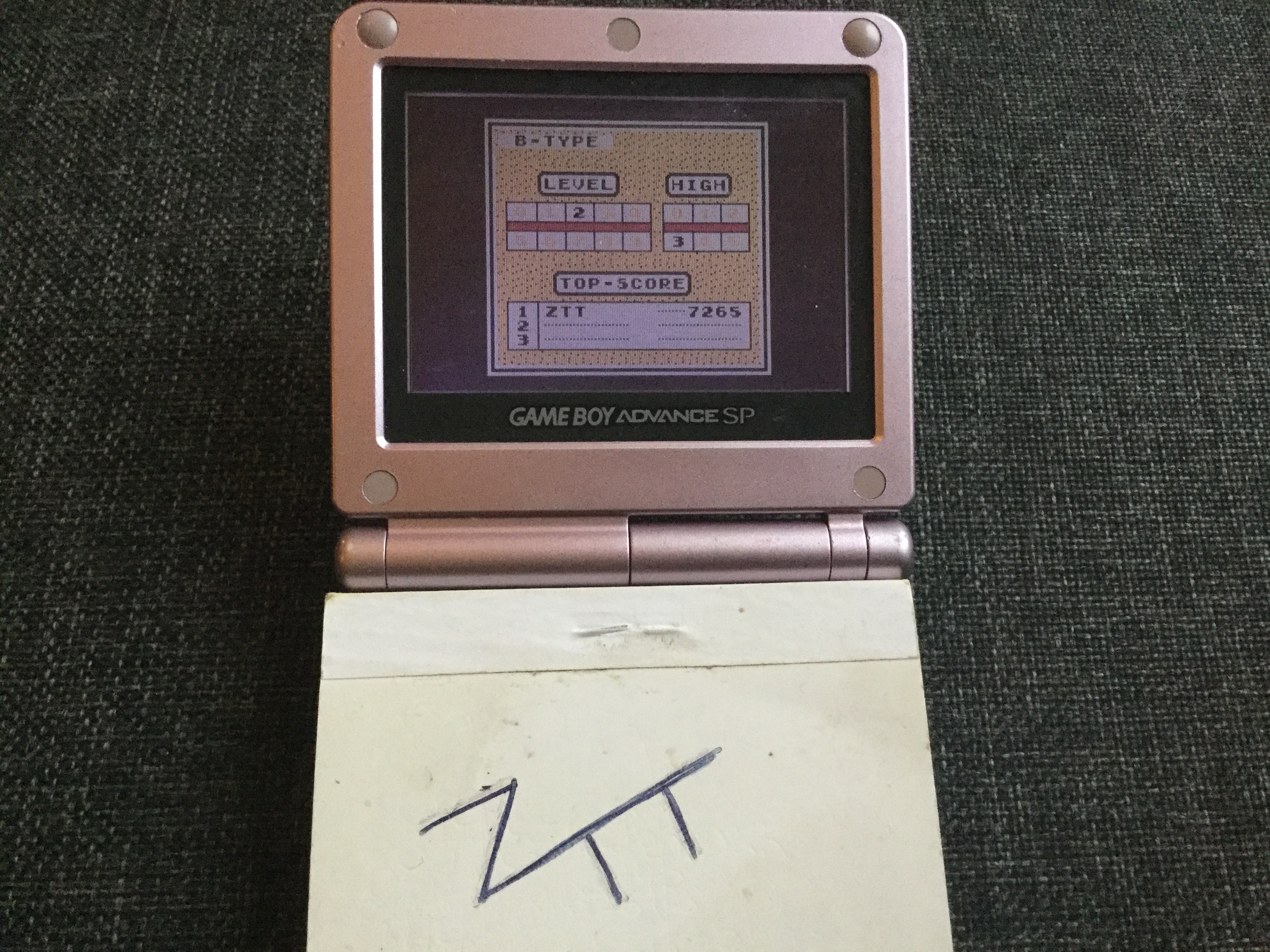 Frankie: Tetris: Type B [Level 2 / High 3] (Game Boy) 7,265 points on 2019-11-18 01:25:16