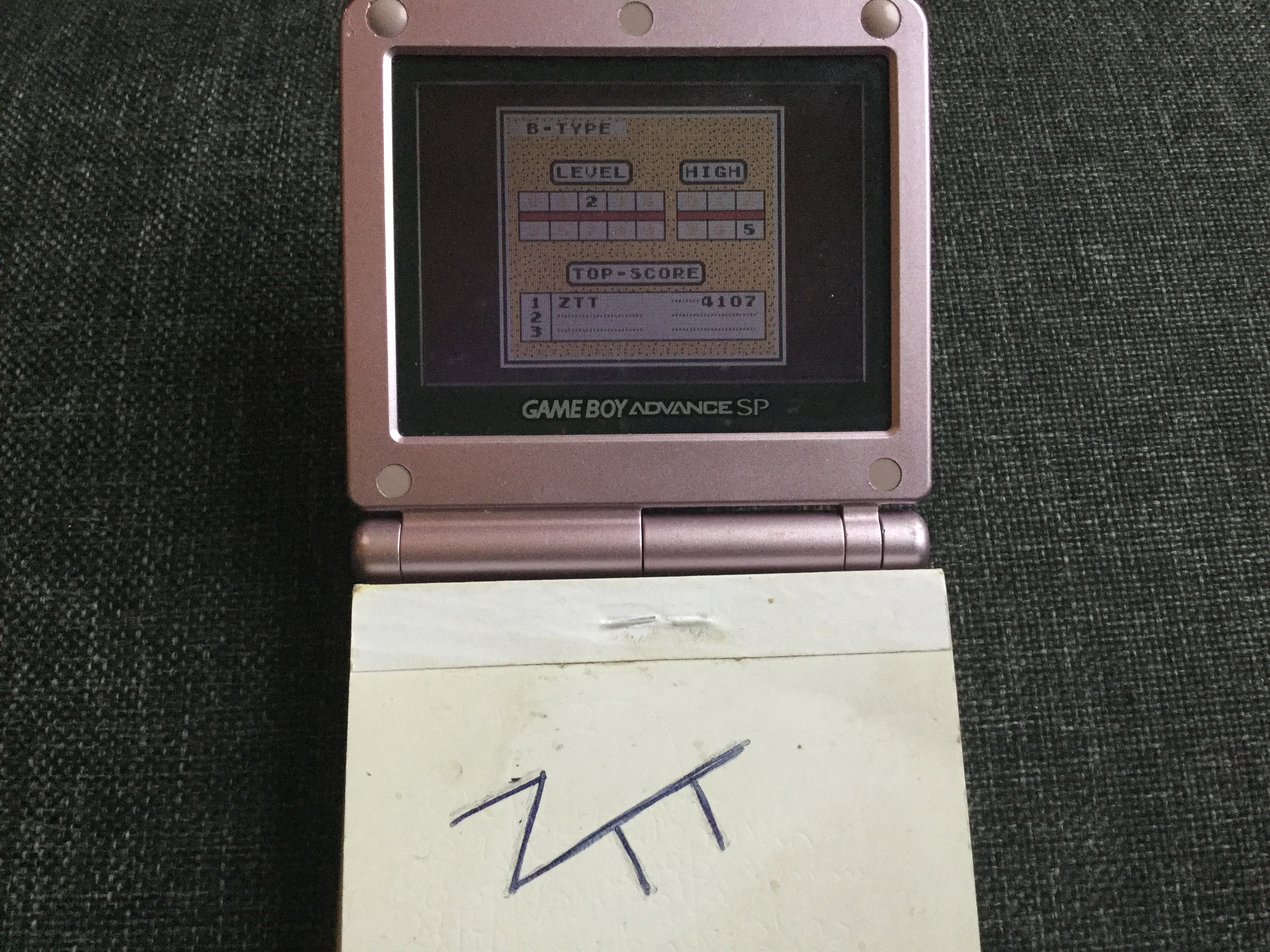 Frankie: Tetris: Type B [Level 2 / High 5] (Game Boy) 4,107 points on 2019-11-18 02:05:30