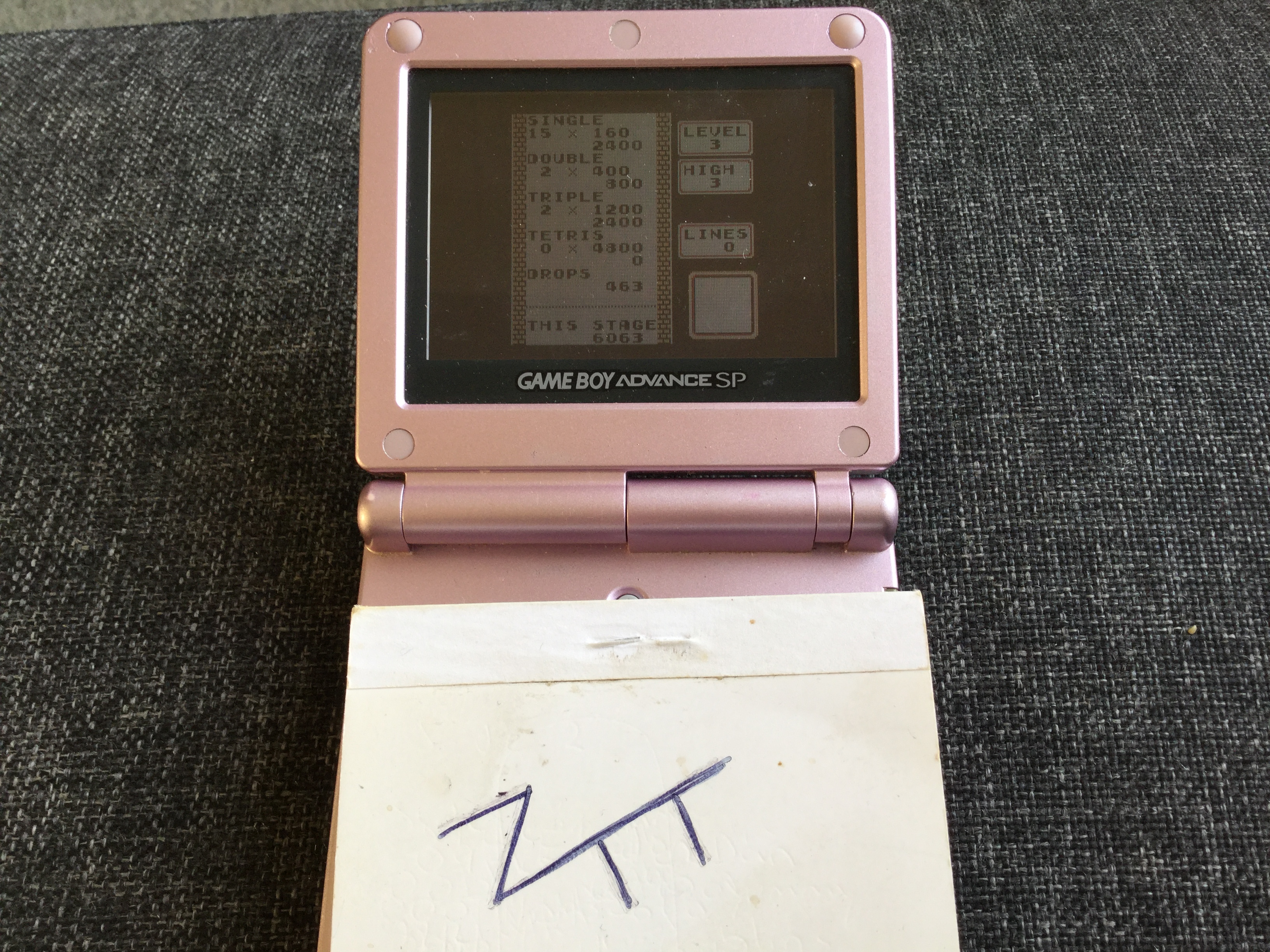 Frankie: Tetris: Type B [Level 3 / High 3] (Game Boy) 6,063 points on 2019-12-01 01:55:57