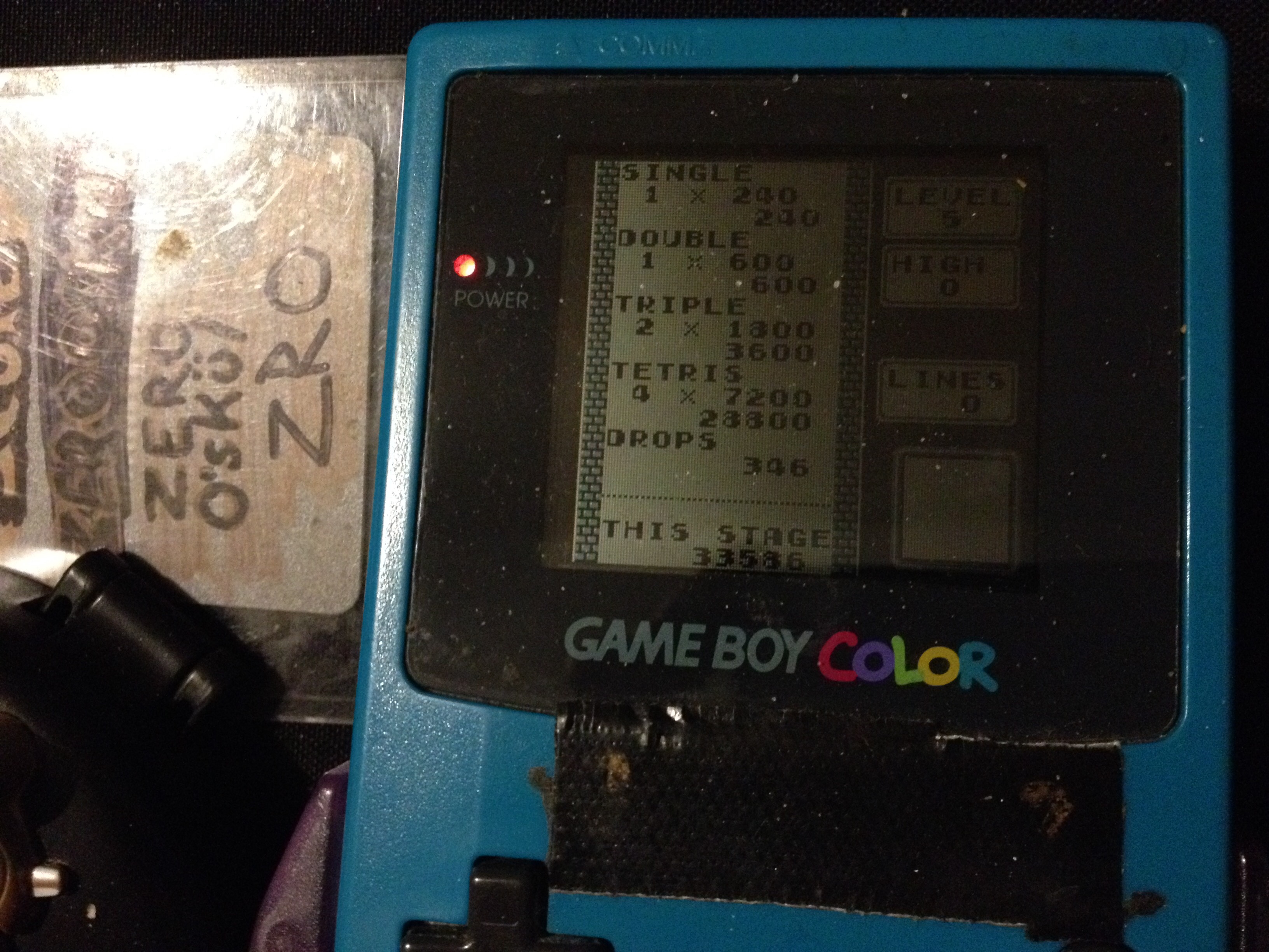 zerooskul: Tetris: Type B [Level 5 / High 0] (Game Boy) 33,586 points on 2019-12-09 12:29:46