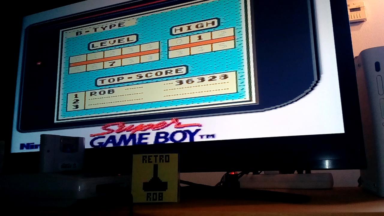 RetroRob: Tetris: Type B [Level 7 / High 1] (Game Boy) 36,328 points on 2020-12-31 03:44:32