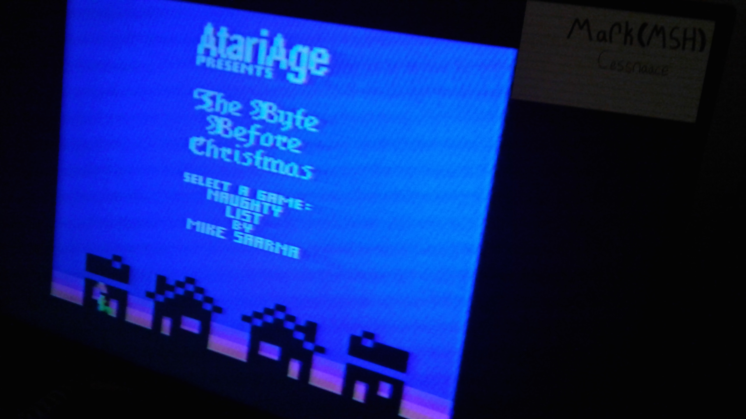 Mark: The Byte Before Christmas: Naughty List (Atari 2600) 4,235 points on 2019-04-01 23:35:46