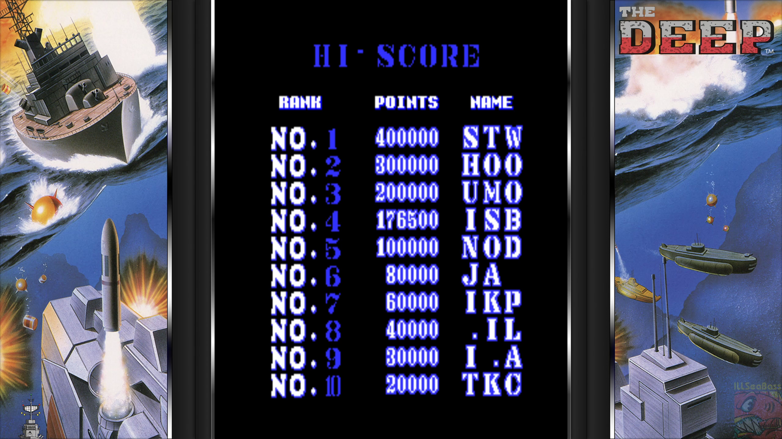 ILLSeaBass: The Deep [thedeep] (Arcade Emulated / M.A.M.E.) 176,500 points on 2020-05-24 12:30:52