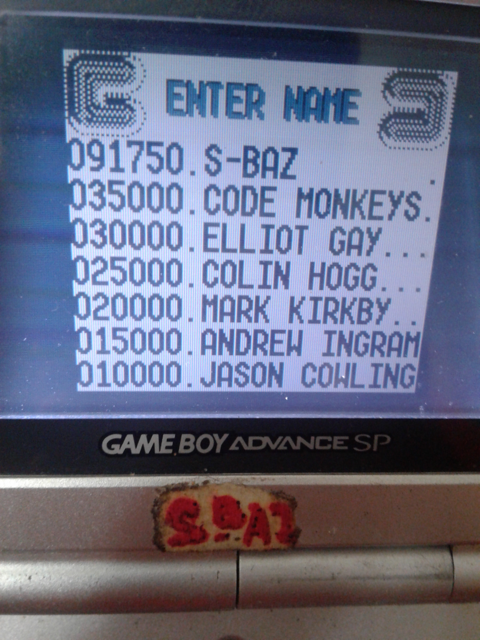 ESSdotBAZ: The Game Of Harmony (Game Boy) 91,750 points on 2020-01-11 20:46:14