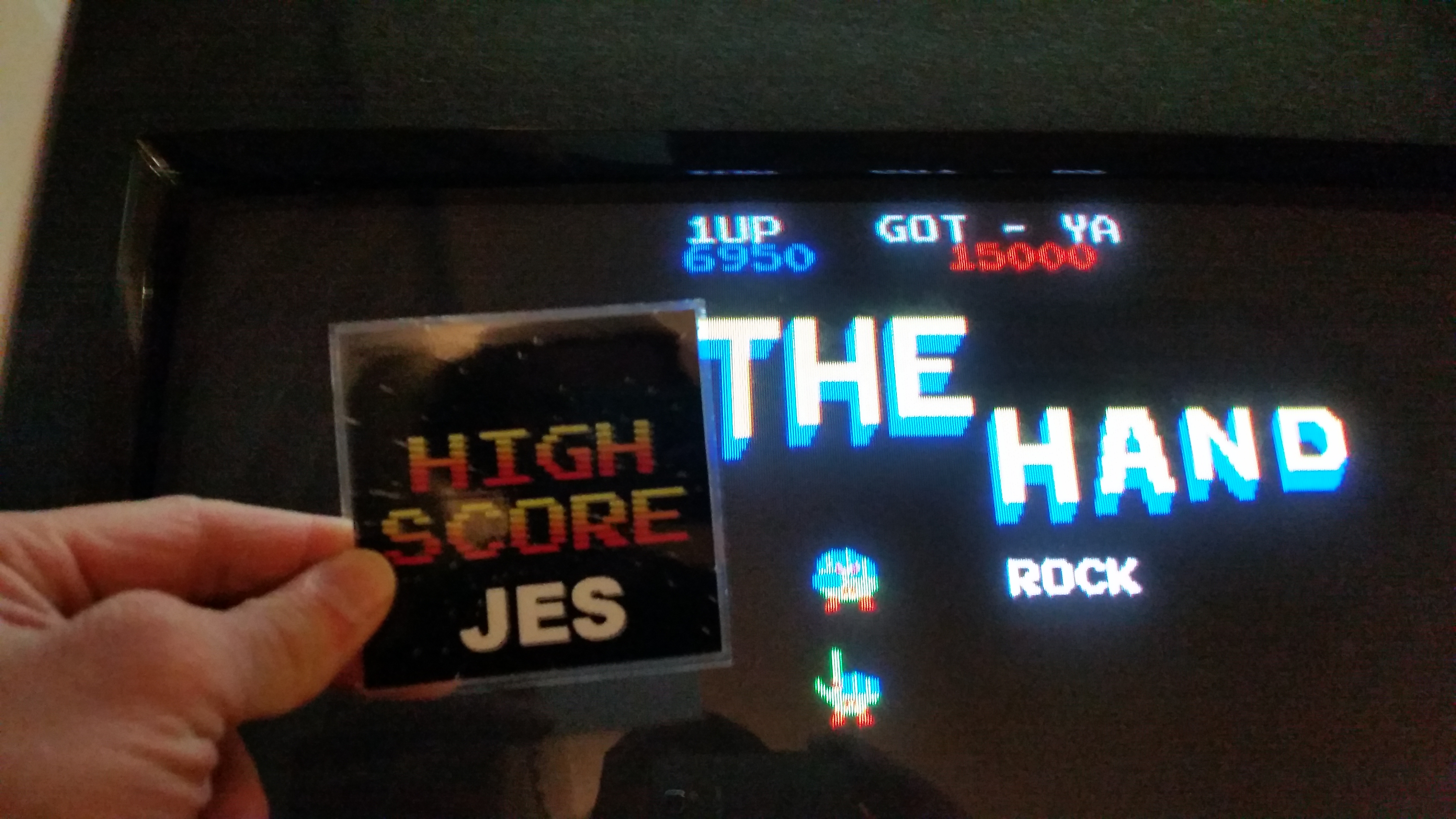 JES: The Hand [thehand] (Arcade Emulated / M.A.M.E.) 6,950 points on 2016-12-18 21:41:46