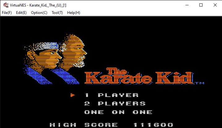 newportbeachgirl: The Karate Kid (NES/Famicom Emulated) 111,600 points on 2022-03-13 06:30:29