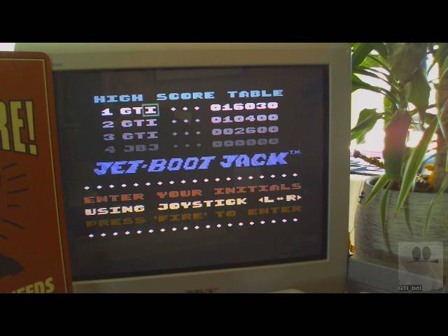 GTibel: The Legend Of Jet-Boot Jack [Normal] (Commodore 64) 16,030 points on 2019-02-15 04:17:15