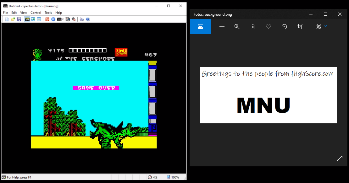 hughes10: The Muncher [Gremlin Graphics] [100,000 Points Completion Bonus] (ZX Spectrum Emulated) 469 points on 2019-09-16 16:44:57