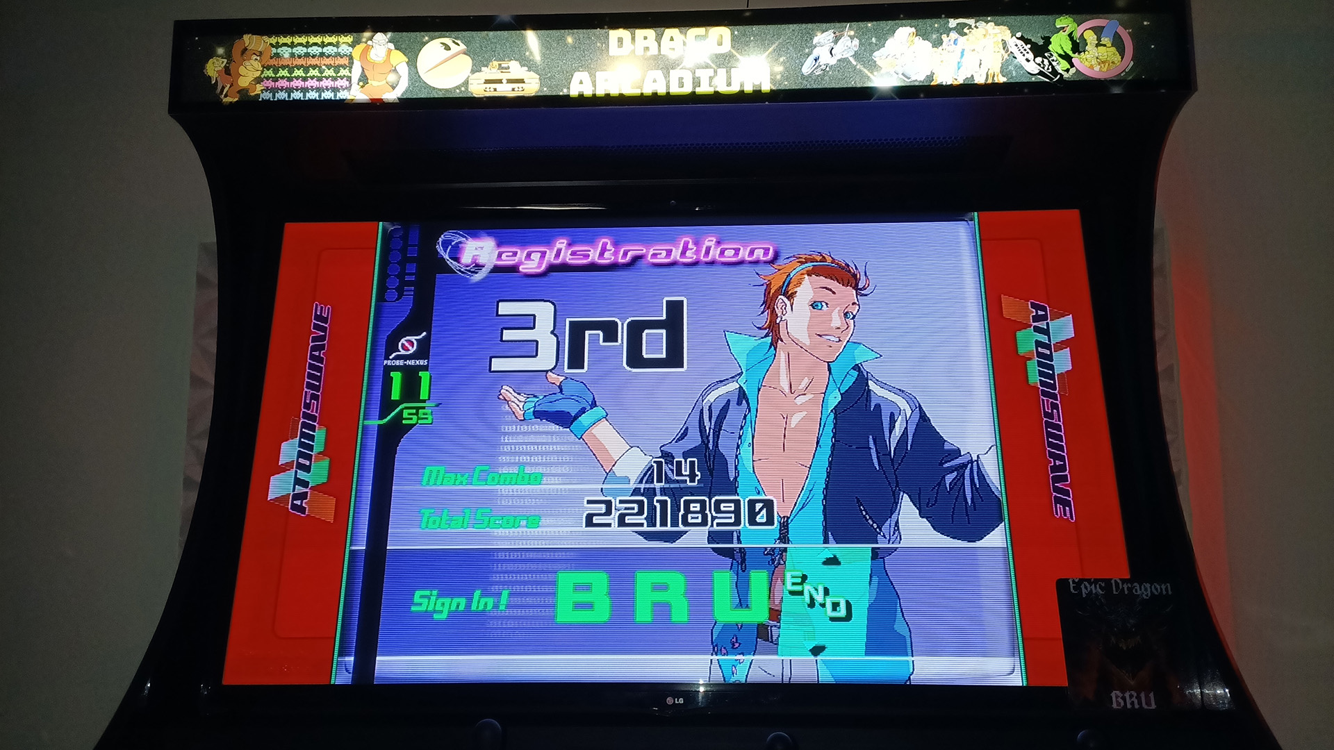EpicDragon: The Rumble Fish [rumblef] (Arcade Emulated / M.A.M.E.) 221,890 points on 2022-08-17 21:16:00