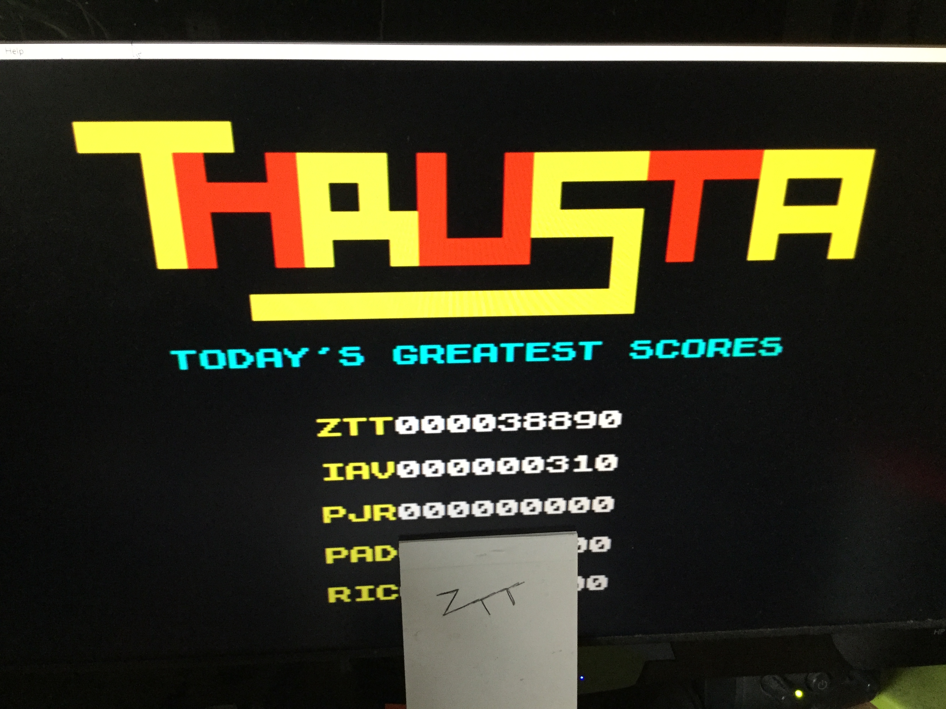 Frankie: Thrusta (ZX Spectrum Emulated) 38,890 points on 2020-01-11 04:49:06