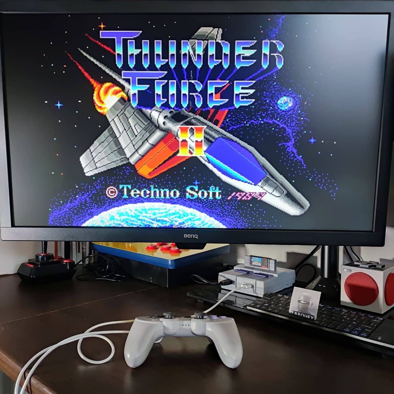 Larquey: Thunder Force II (Sega Genesis / MegaDrive Emulated) 45,000 points on 2023-01-15 01:56:14