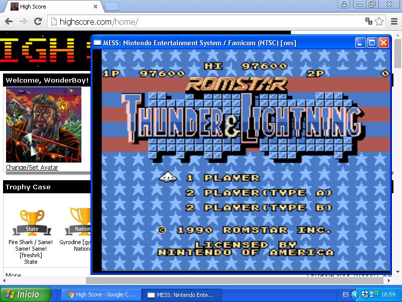 WonderBoy: Thunder & Lightning (NES/Famicom Emulated) 97,600 points on 2015-11-27 12:24:26