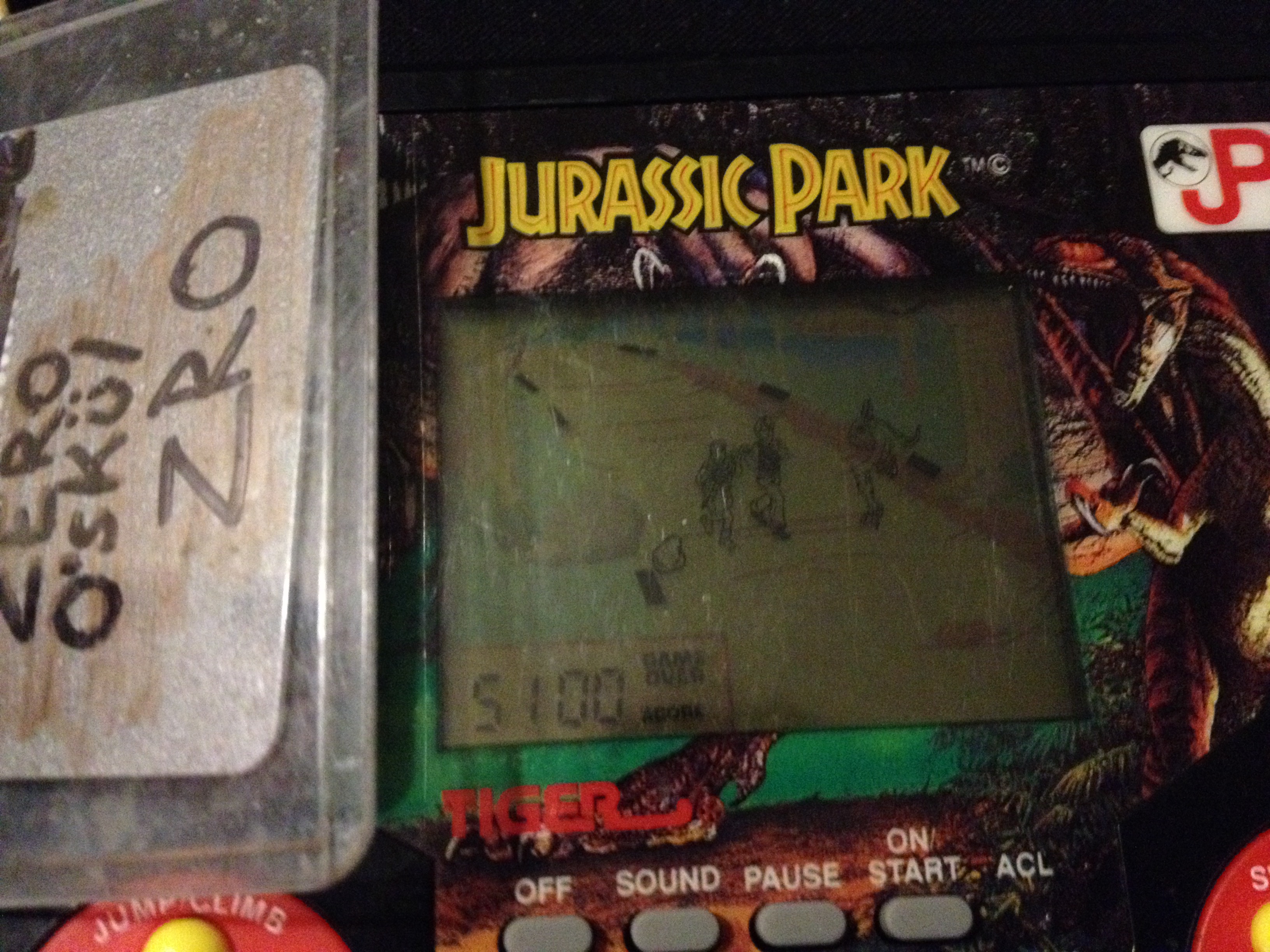 zerooskul: Tiger Electronics Jurassic Park (Dedicated Handheld) 9,990 points on 2019-12-08 01:26:21