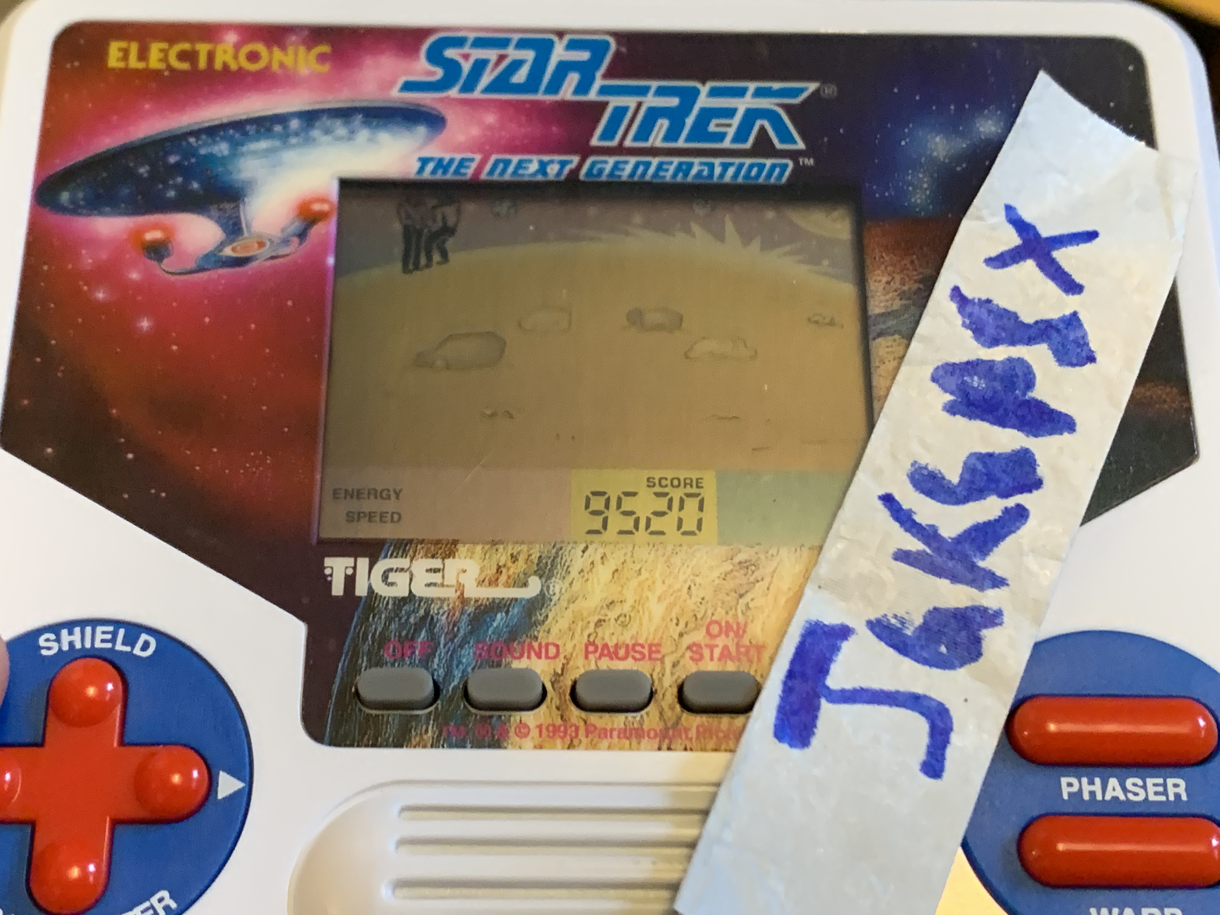 jgkspsx: Tiger Star Trek: The Next Generation (Dedicated Handheld) 9,520 points on 2022-05-05 06:51:25
