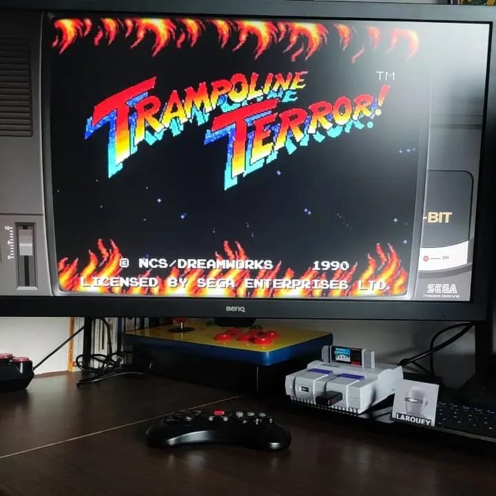 Larquey: Trampoline Terror! [Easy] (Sega Genesis / MegaDrive Emulated) 27,200 points on 2022-08-08 02:20:59