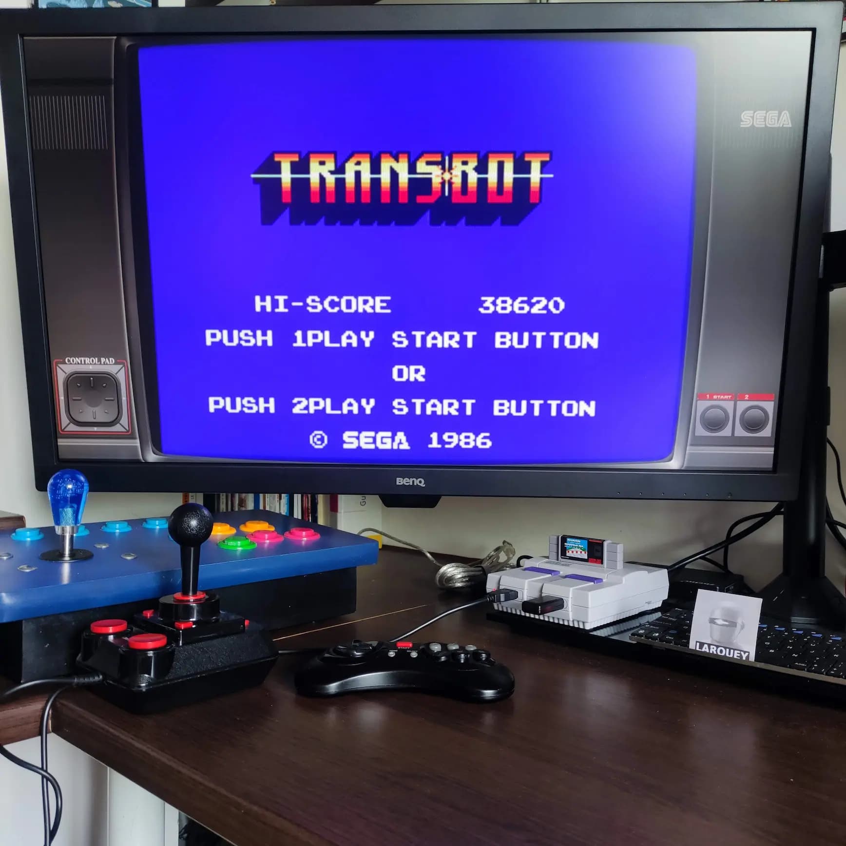 Larquey: Transbot (Sega Master System Emulated) 38,620 points on 2022-07-09 01:00:11