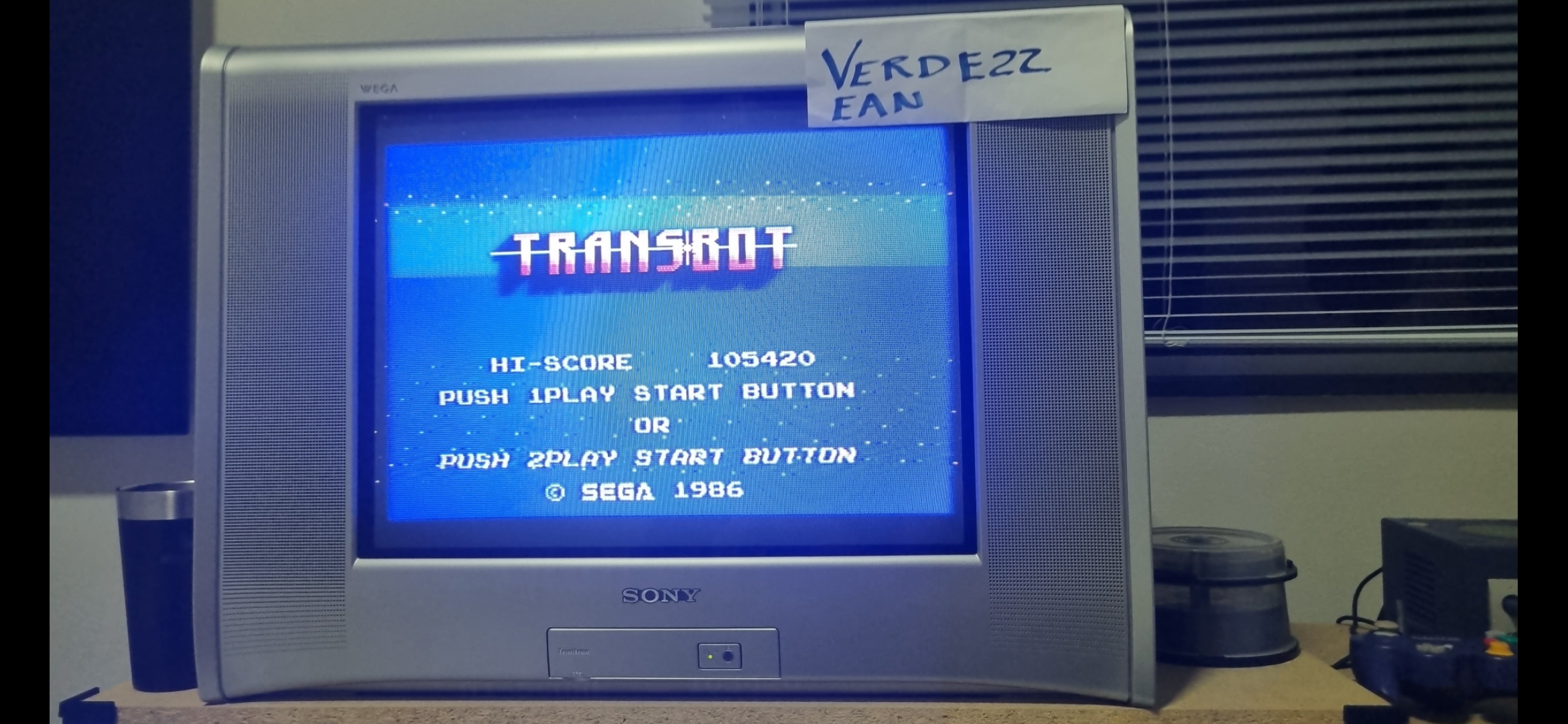 Verde22: Transbot (Sega Master System) 105,420 points on 2022-07-29 19:32:29