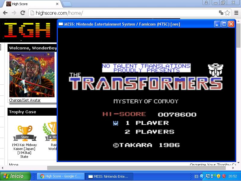 WonderBoy: Transformers: Mystery of Convoy (NES/Famicom Emulated) 78,600 points on 2015-11-21 12:57:27