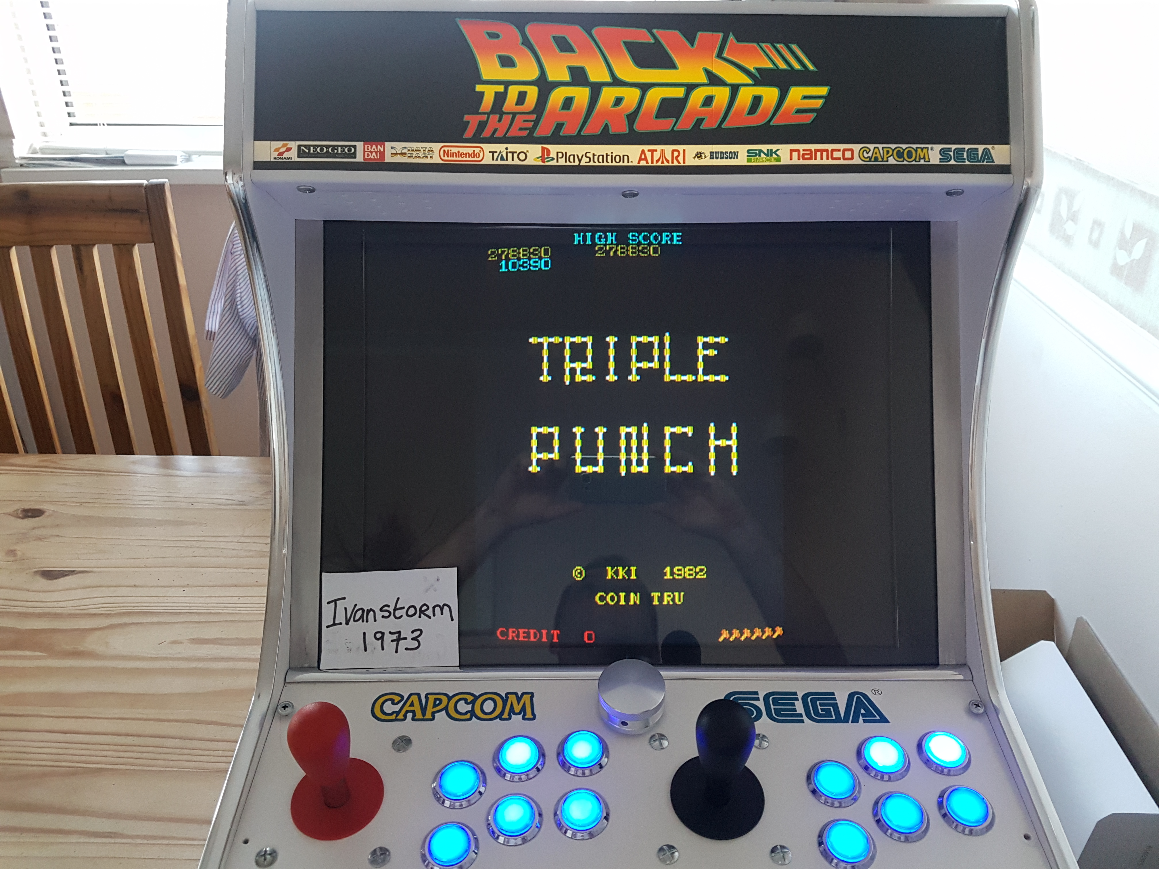 Ivanstorm1973: Triple Punch [triplep] (Arcade Emulated / M.A.M.E.) 278,830 points on 2017-11-30 14:26:17
