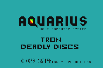 ed1475: Tron: Deadly Discs [Slow] (Aquarius Emulated) 650 points on 2016-11-04 18:44:06