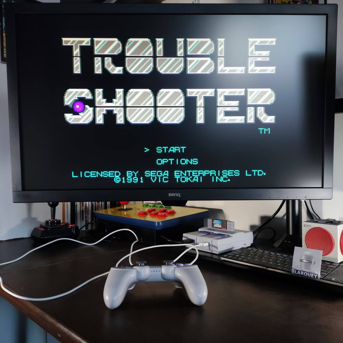 Larquey: Trouble Shooter (Sega Genesis / MegaDrive Emulated) 58,410 points on 2022-12-10 11:43:57