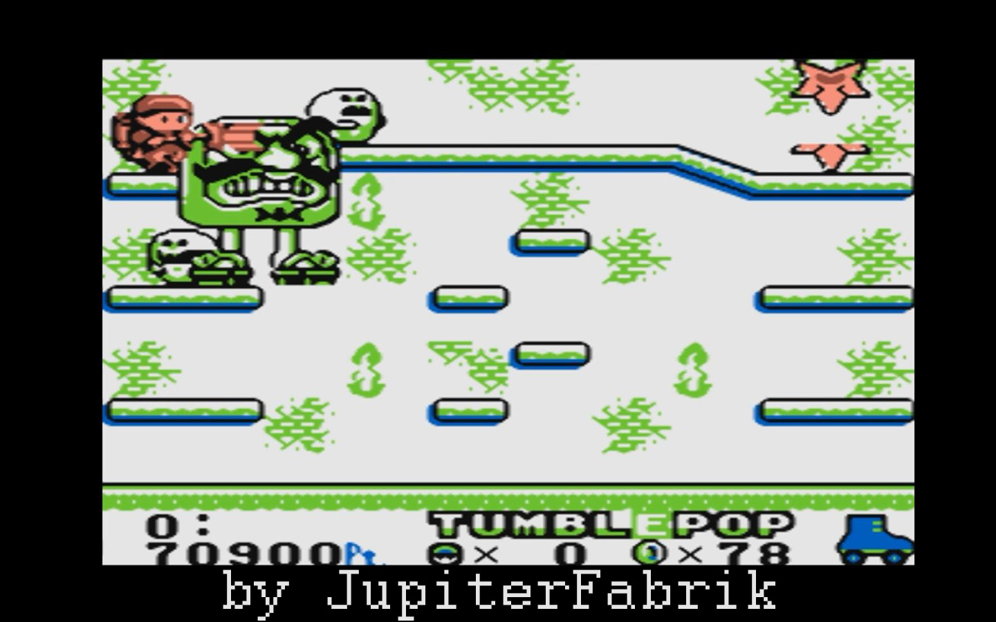 JupiterFabrik: Tumble Pop (Game Boy Emulated) 70,900 points on 2021-05-07 14:39:20