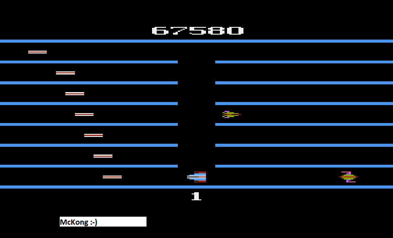 McKong: Turmoil (Atari 400/800/XL/XE Emulated) 67,580 points on 2015-09-23 05:18:55