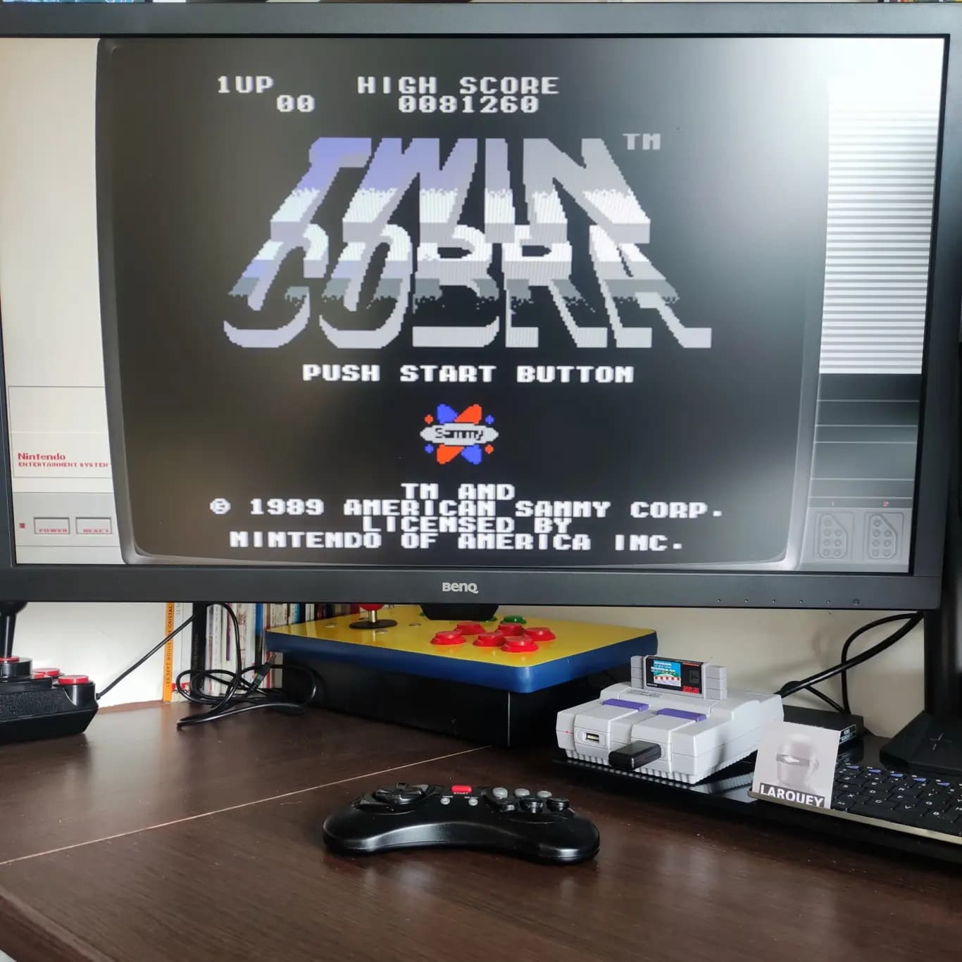 Larquey: Twin Cobra (NES/Famicom Emulated) 81,260 points on 2022-08-07 02:25:04