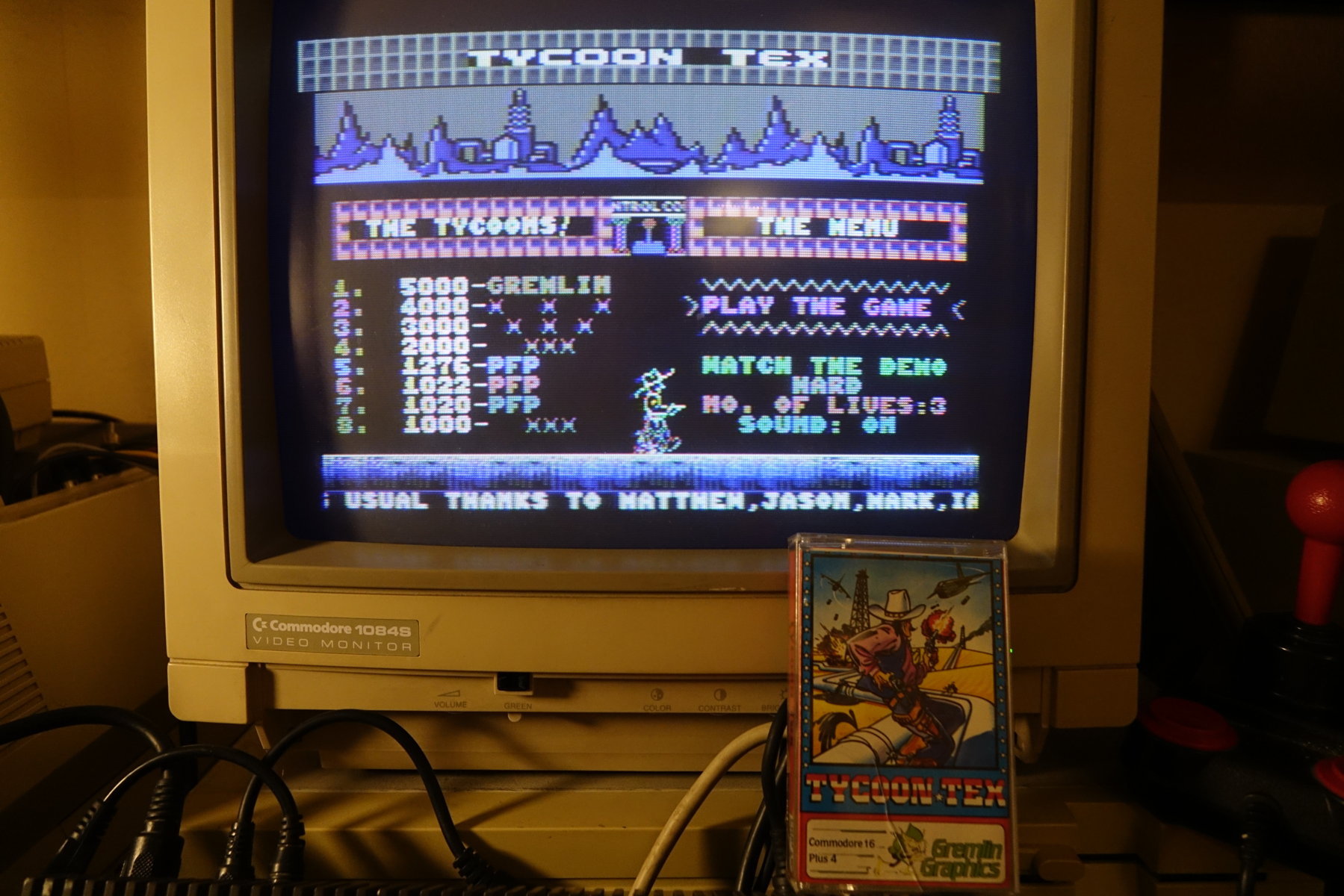 plus4punk: Tycoon Tex [Hard] (Commodore 16/Plus4) 1,276 points on 2020-06-23 15:42:15