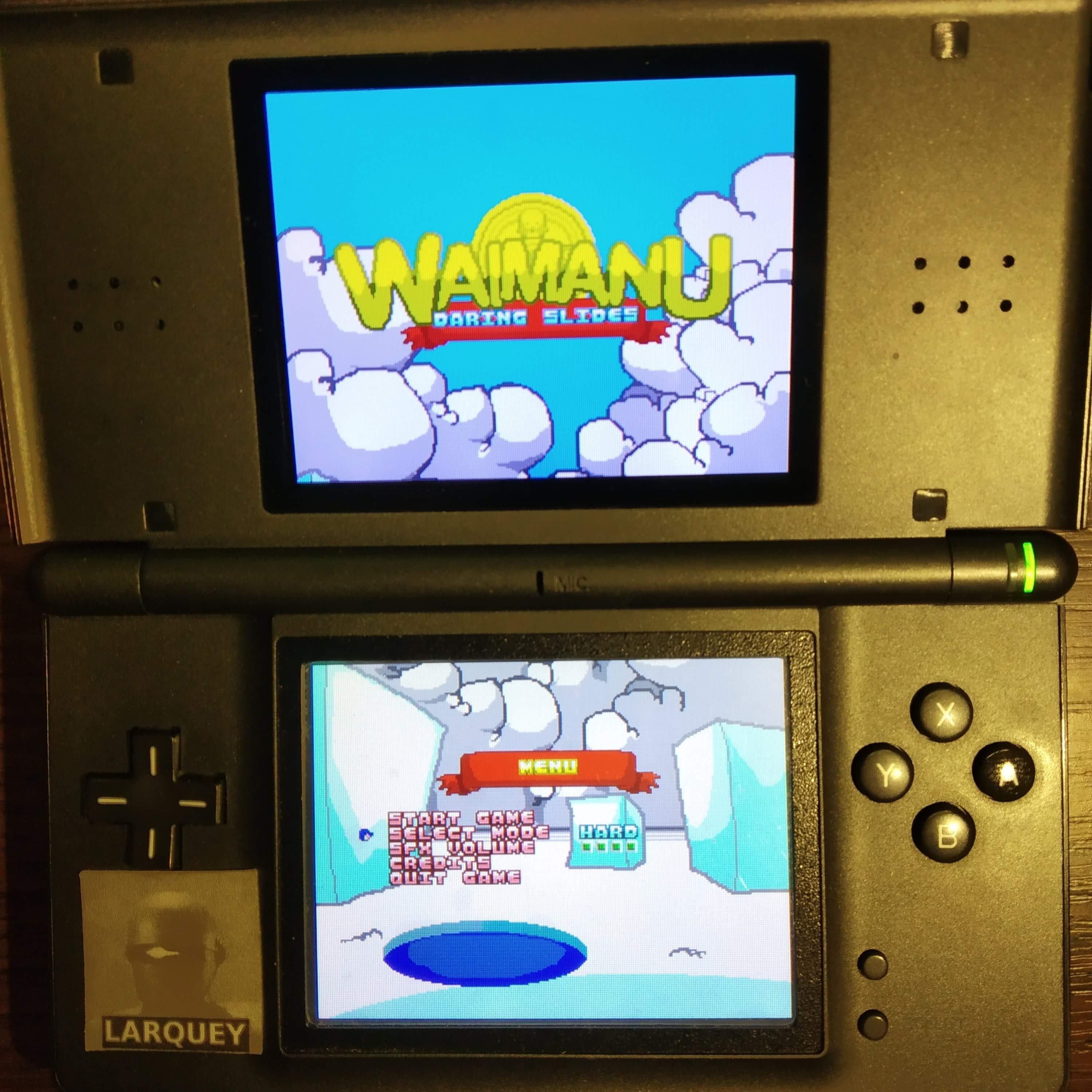 Larquey: Waimanu Daring Slides [Hard] (Nintendo DS) 97,326 points on 2020-05-26 00:39:34