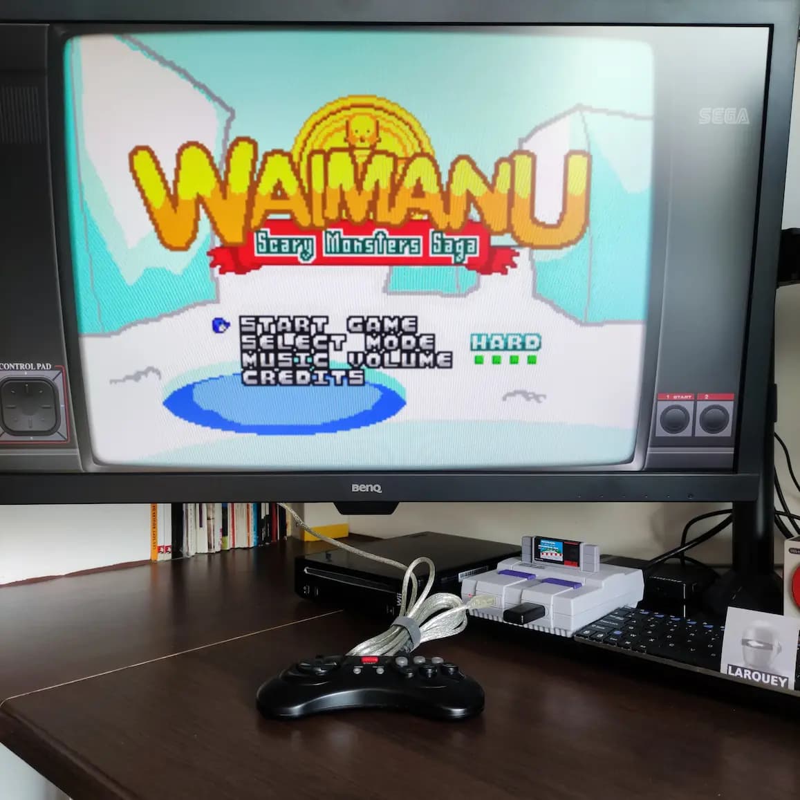 Larquey: Waimanu Scary Monsters Saga [Hard] (Sega Master System Emulated) 96,802 points on 2022-07-04 04:55:21