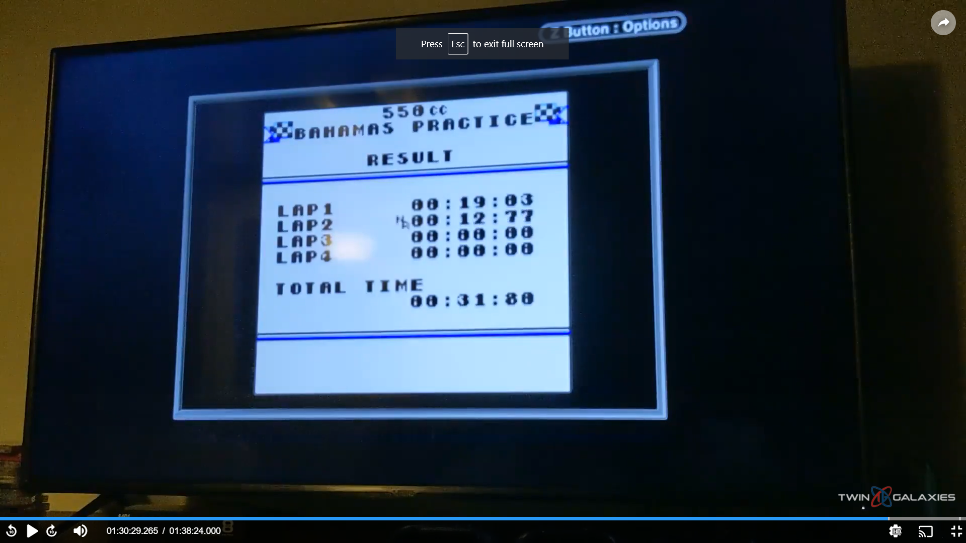 thegamer1185: Wave Race: Circuit 1: Bahamas [550cc][Course Record] (Game Boy) 0:00:12.77 points on 2022-03-24 20:12:45