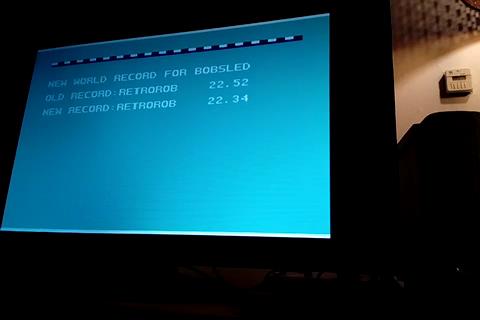 RetroRob: Winter Games: Bob Sled (Commodore 64 Emulated) 0:00:22.34 points on 2021-06-03 22:46:59