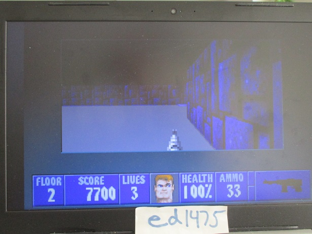 ed1475: Wolfenstein 3D: Episode 1: Escape from Wolfenstein [Can I Play, Daddy?] (PC Emulated / DOSBox) 7,700 points on 2020-04-24 10:39:15
