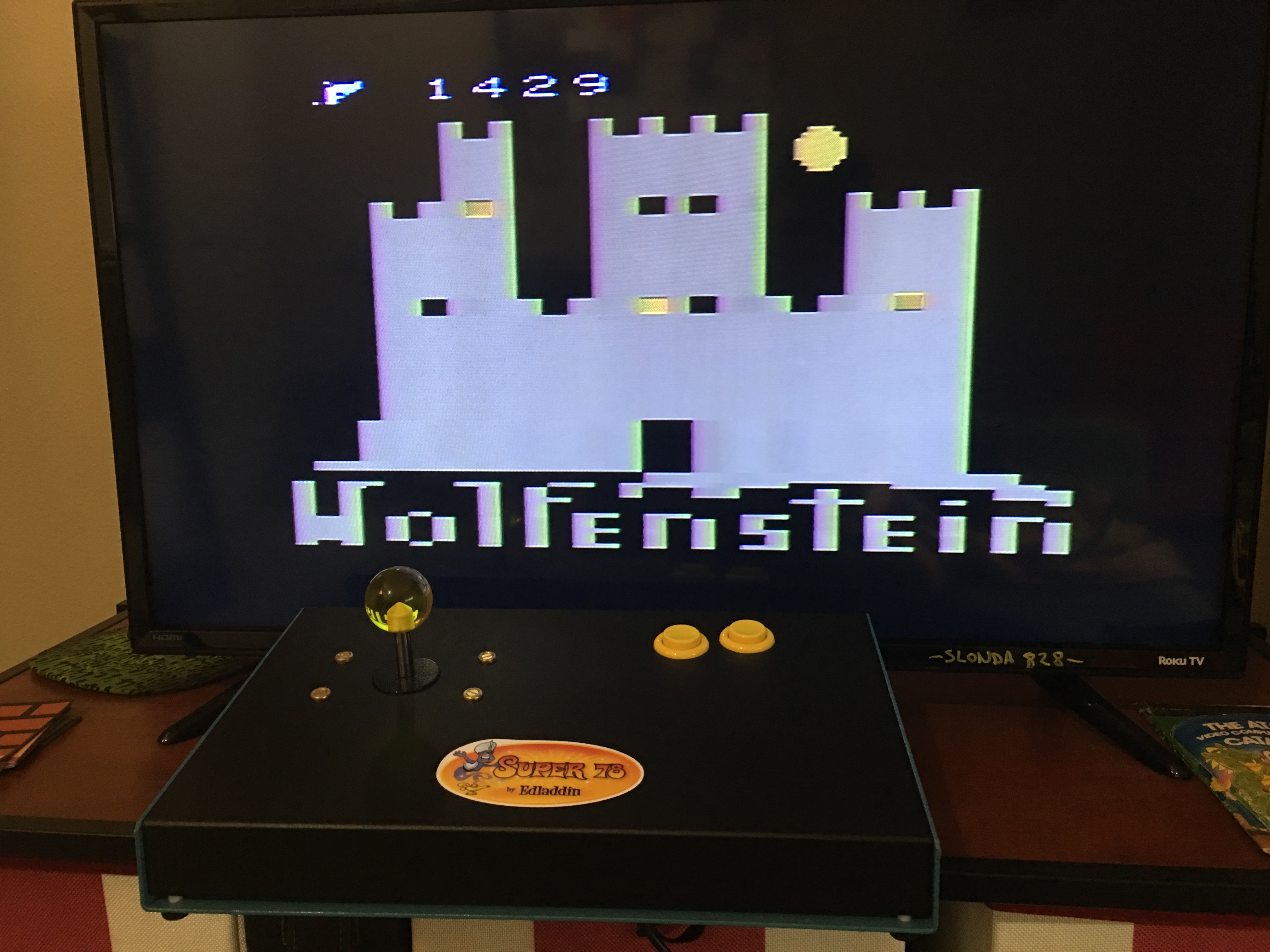 slonda828: Wolfenstein VCS (Atari 2600 Novice/B) 1,429 points on 2019-01-01 14:33:19