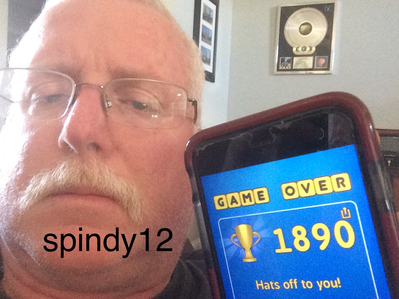 Spindy12: Word Shaker [5x5 board at a 5 minute limit] (iOS) 1,890 points on 2016-05-31 14:07:47