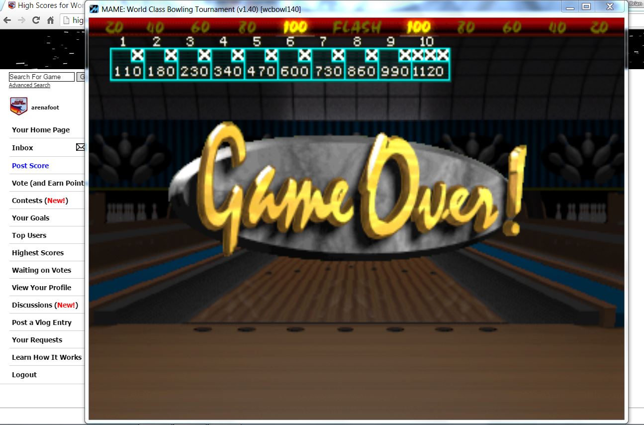 arenafoot: World Class Bowling Deluxe [wcbowldx] [Flash] (Arcade Emulated / M.A.M.E.) 1,120 points on 2016-05-25 15:26:37