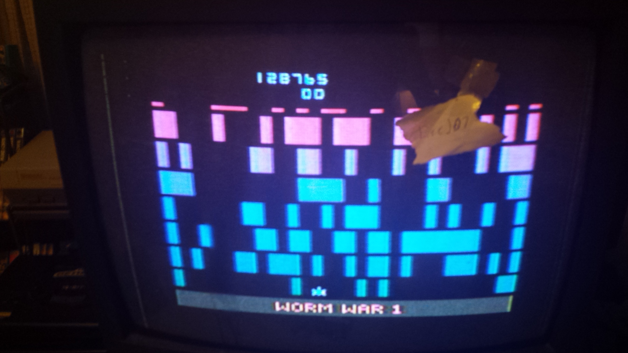 LeeJ07: Worm War I (Atari 2600 Novice/B) 128,765 points on 2015-11-10 15:56:43