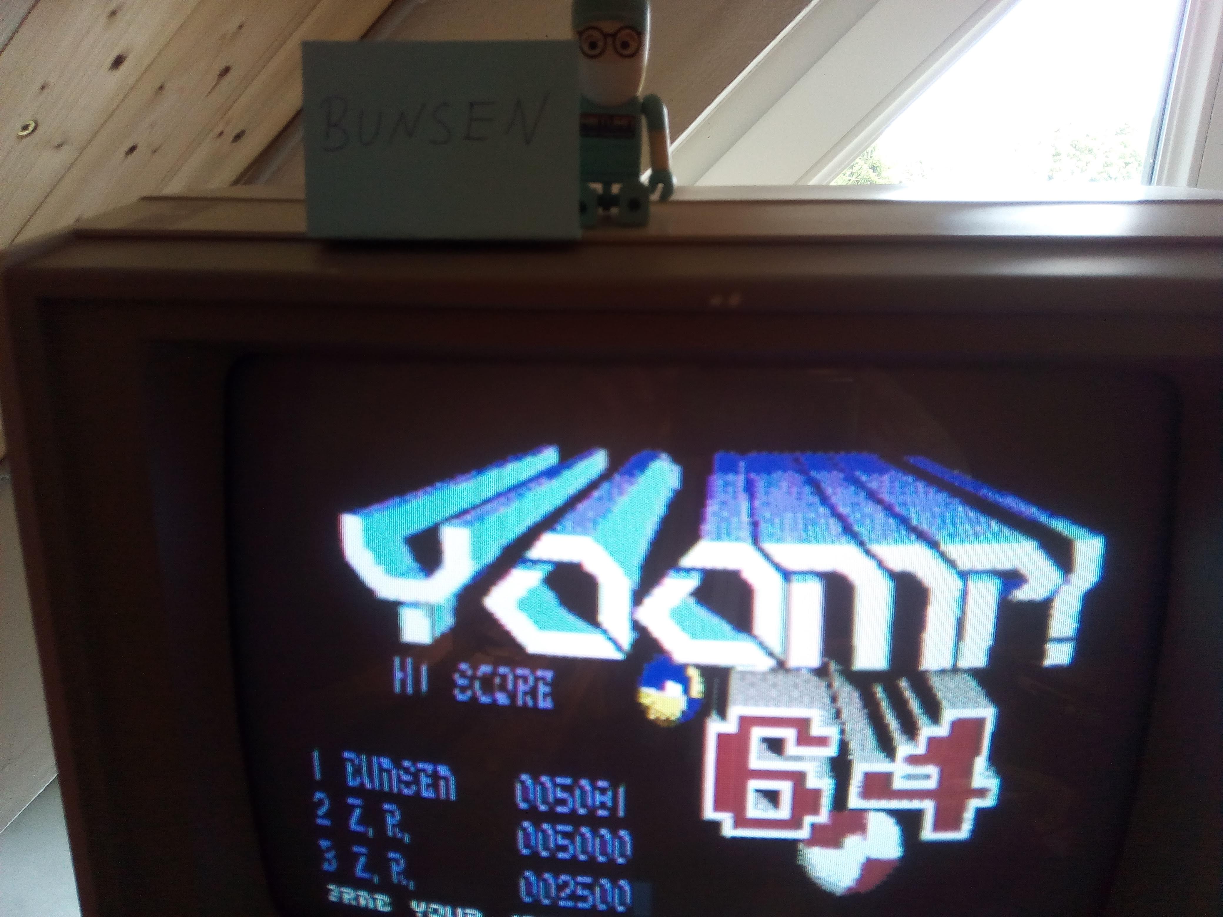 Bunsen: Yoomp! 64 (Commodore 64) 5,081 points on 2019-01-05 14:35:44
