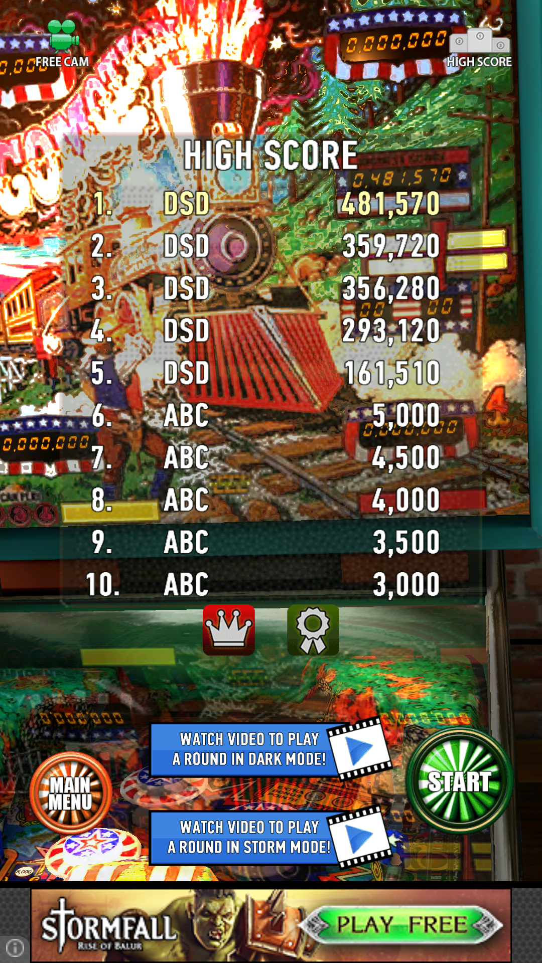 Zaccaria Pinball: Locomotion 481,570 points