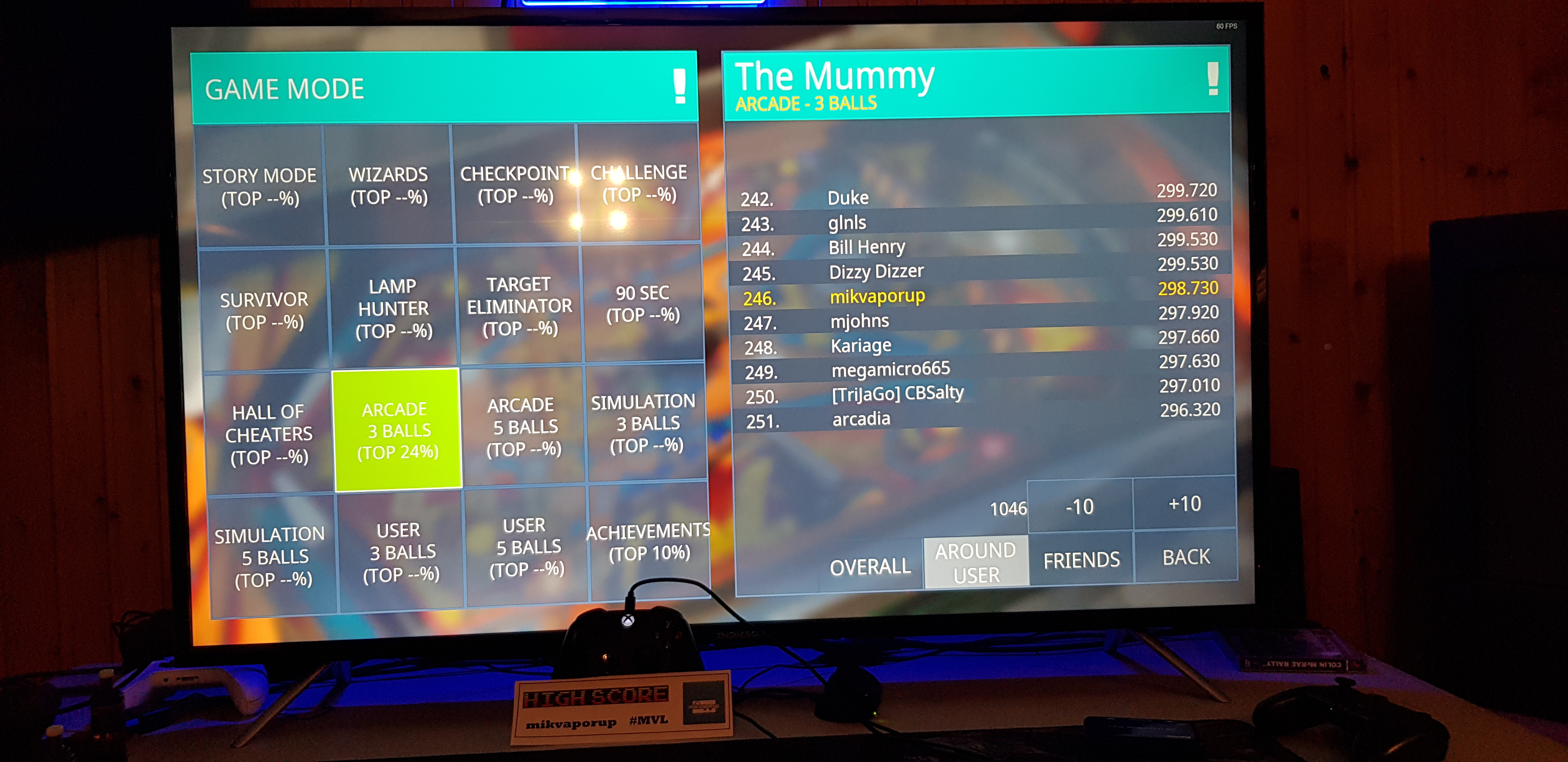 mikvaporup: Zaccaria Pinball: The Mummy [3 balls] (PC) 298,730 points on 2019-11-02 11:47:04