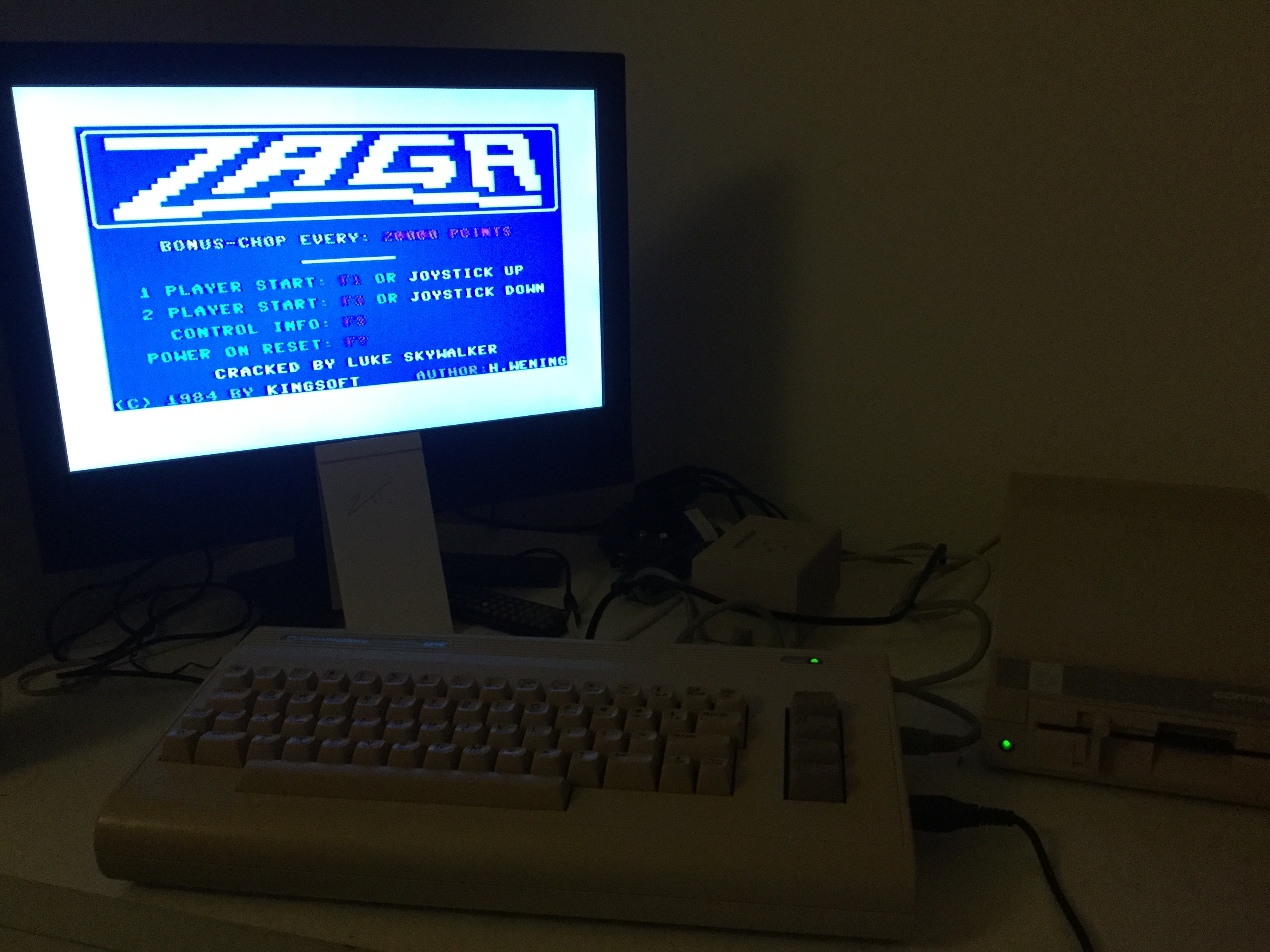 Frankie: Zaga (Commodore 64) 16,330 points on 2021-01-01 03:17:19
