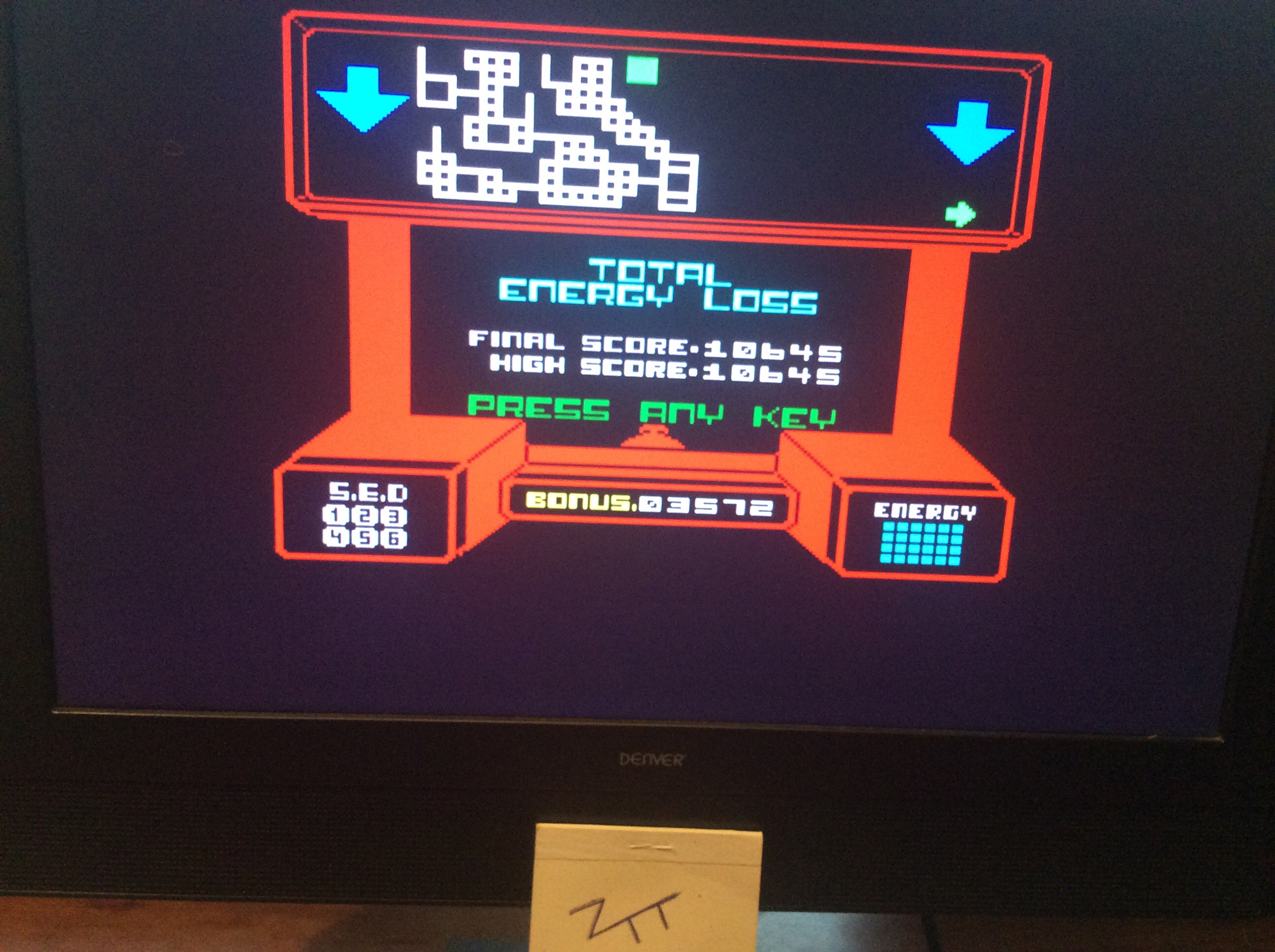 Zig Zag [DK'Tronics Ltd.] (ZX Spectrum) high score by Frankie