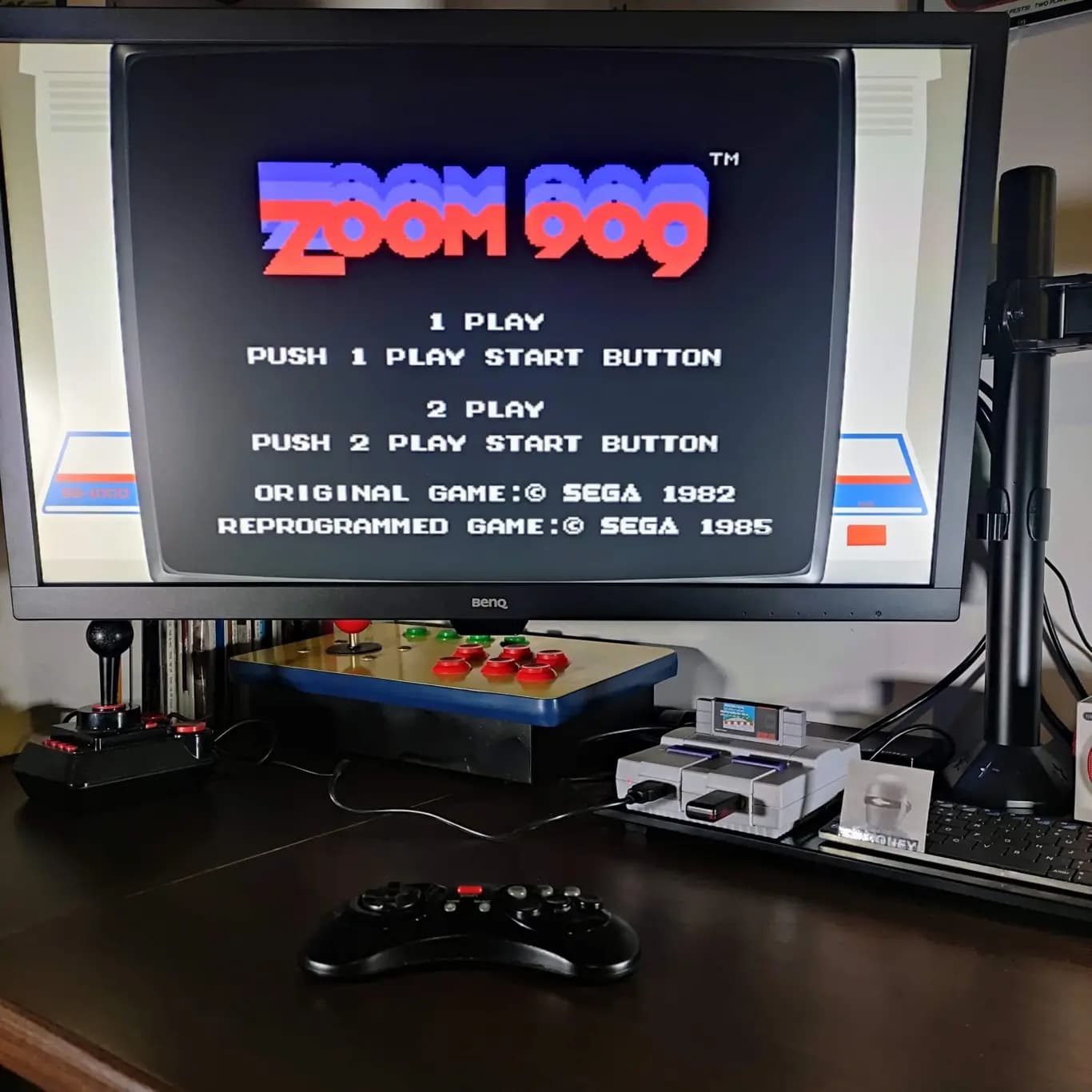Larquey: Zoom 909 (Sega SG-1000 Emulated) 85,850 points on 2022-08-27 09:27:10
