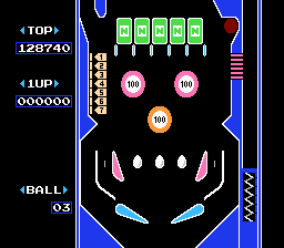 MatthewFelix: Pinball (NES/Famicom Emulated) 128,740 points on 2014-06-12 22:08:24