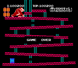 MatthewFelix: Donkey Kong (NES/Famicom Emulated) 100,200 points on 2014-06-12 22:15:21