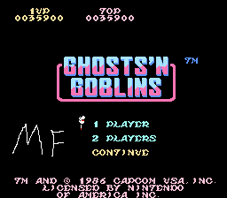 MatthewFelix: Ghosts N Goblins (NES/Famicom Emulated) 35,900 points on 2014-06-13 17:07:31
