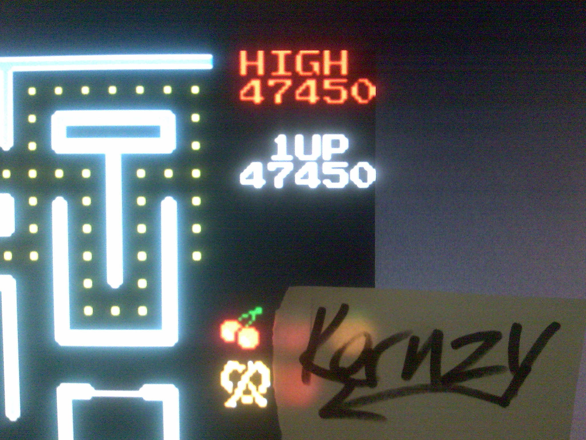 Ms. Pac-Man 47,450 points