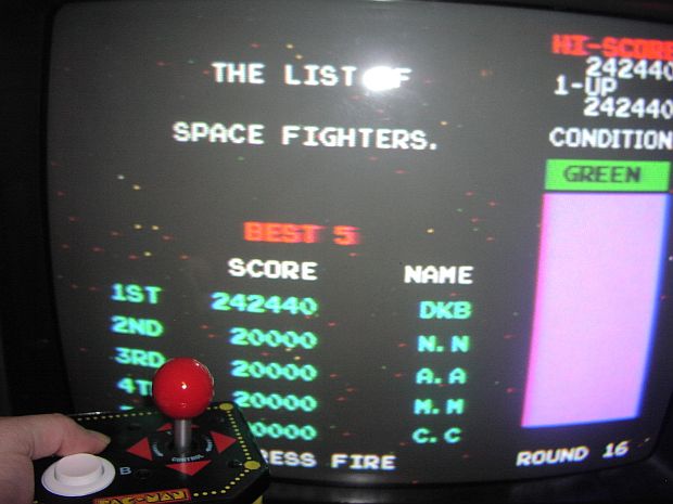 Jakks Pacific Retro Arcade Pac-Man: Bosconian 242,440 points
